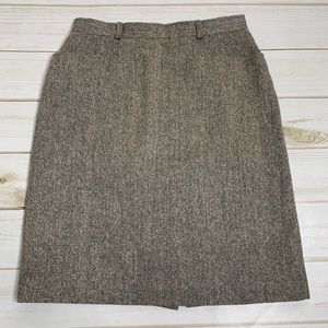 Cream black pencil skirt by Talbots